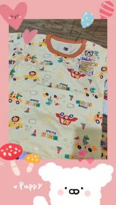 BEBICO SETELAN BAJU OBLONG PENDEK CELANA PENDEK ANAK MOTIF