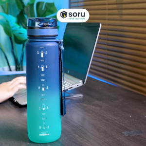 SORU - Botol Minum Olahraga Water Bottle Frosted Doff Bottle 1000 ml BPA-Free - UZSPACE UZ3038