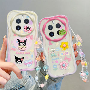 ปลอก เคส Realme 12X 12+ 12 Pro + Plus 11X 11 NFC 5G 4G เคสโทรศัพท์ ข้อเสนอร้อนการออกแบบใหม่3Dตุ๊กตาน่ารักการ์ตูนดอกไม้กระต่ายสุนัขคุโรมิซิลิโคนนุ่มพร้อมสร้อยข้อมือ Case 2024