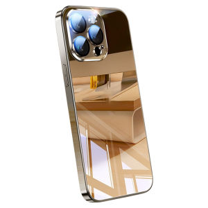 Full Glass Integrated Protective Case for Apple 15 pro Max Lens Full Coverage Anti-Fall Womens Style Simple Design BBLI1