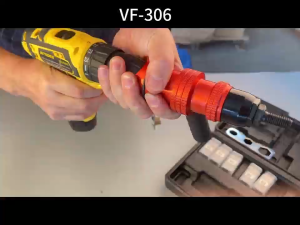 Bộ đầu kít rút ốc tán lắp máy vặn bulongkhoan pin VF306 kèm đầu M3-M10