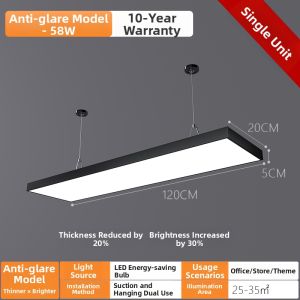 jiuxin lighting | Ultra Bright Linear Pendant Light Modern Simple
