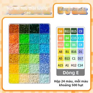 YUGUANG | Gói Bổ Sung Khối Xây Đa Màu Trong Suốt Iridescent Sáng Chói Đen và Trắng