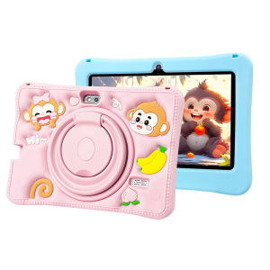Npad701 Smart Tablet for Kids Wireless HD Comes with Doll Software Touch Screen Android 14 .0 7-Inch Anti Fall Learning Machine Bluetooth Wi-Fi 1024*600ips 3200mAh Kids Smart Tablet