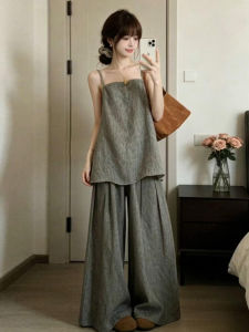 NIUVIES | Women Sleeveless Top Wide Leg Pants Set