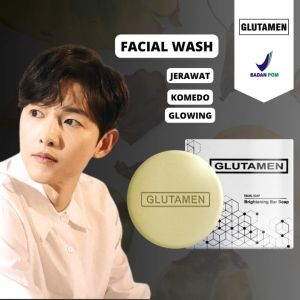 AMPUH!! Sabun Pemutih Kulit Wajah Glutamen Soap with Scrub BPOM Sabun Pemutih Kulit Muka Sabun Pencerah Kulit Badan dan Wajah Sabun Lidah Buaya Sabun Pemutih Herbal Sabun Pemutih Kulit Wajah Sabun Hanasui ORIGINAL