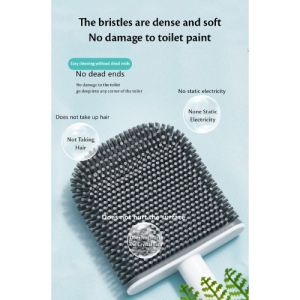 Ecoco Flat Head Toilet Brush - Sikat Toilet WC Kloset Kamar Mandi Bathroom Brush Silicon Pembersih Kamar Mandi Estetik Minimalis