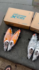 Cặp Xi Nhan Zhipat Exciter 2006-2010 Crypton chính hãng Trắng