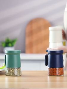 [OctoberSG] Moisture-proof Glass Seasoning Bottle Spice Jars Salt Pepper Shakers Seasoning Jars Spice Containers For Powder
