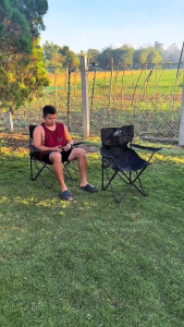 【CEMAL】Foldable Chair Outdoor And Indoor Use Folding Outdoor Camping Chair Beach Chair Hiking Chair Foldable lightweight armrest