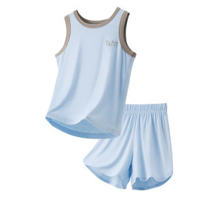 YINGXIAOYA | Summer Modal Sleepwear Set for Kids and Teens 2-Piece Vest and Shorts