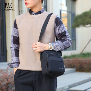 LouisWill Men Bags Men Shoulder Bag Messenger Travel Bag Waterproof Business Bag Large Capacity Bag Lightweight Casual Bag Fashion Sport Crossbody Bag for Student Teenager