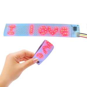 Flexible LED Display Screen Bluetooth Connected Ultra-Thin Electronic Screen Smart Wearable Foldable Advertising Screen
