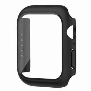 Glass Film Case for Apple Watch Ultra 3/Ultra 2/Ultra Cover 49mm 46mm 42mm 45mm 41mm 44mm 40mm 38mm iWatch Series 11 10 9 SE3 SE2 SE 8 7 6 5 4 Hard Plastic Bumper Screen Protector