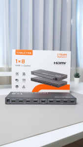 CABLETIME HDMI Splitter 1 in 8 out HDMI Duplicate Screen