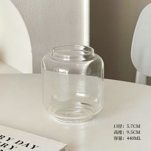 Creative Lantern Glass Cup Transparent High Temperature Resistant Fruit Tea Bubble Wine Juice Cup for New Year Home Use