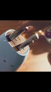 Complete SMEG Italian Retro Kitchen Knife Collection | 7 High-Quality Pieces | European Stainless Steel | Best for Home Cooking & Fruit Preparation