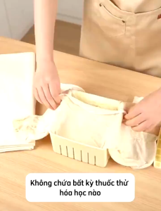 . Khăn Lọc Thực Phẩm Cotton Tự Nhiên Dùng Làm Đậu Hũ Hấp Bánh Lọc Sữa Hạt Dễ Vệ Sinh Tái Sử Dụng