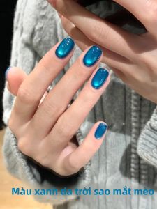 Sơn Móng Tay Gel Mắt Mèo Màu Xanh Dương Trời Sao WS Fantasy 10ml Lấp Lánh Như Đêm Sao Dành Cho Trang Trí Móng
