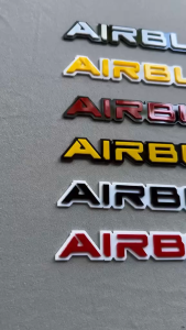 Airblade Emblem – Japanese/English Style | 2pcs Set + Sticker | Clean Look Upgrade | Plug & Play