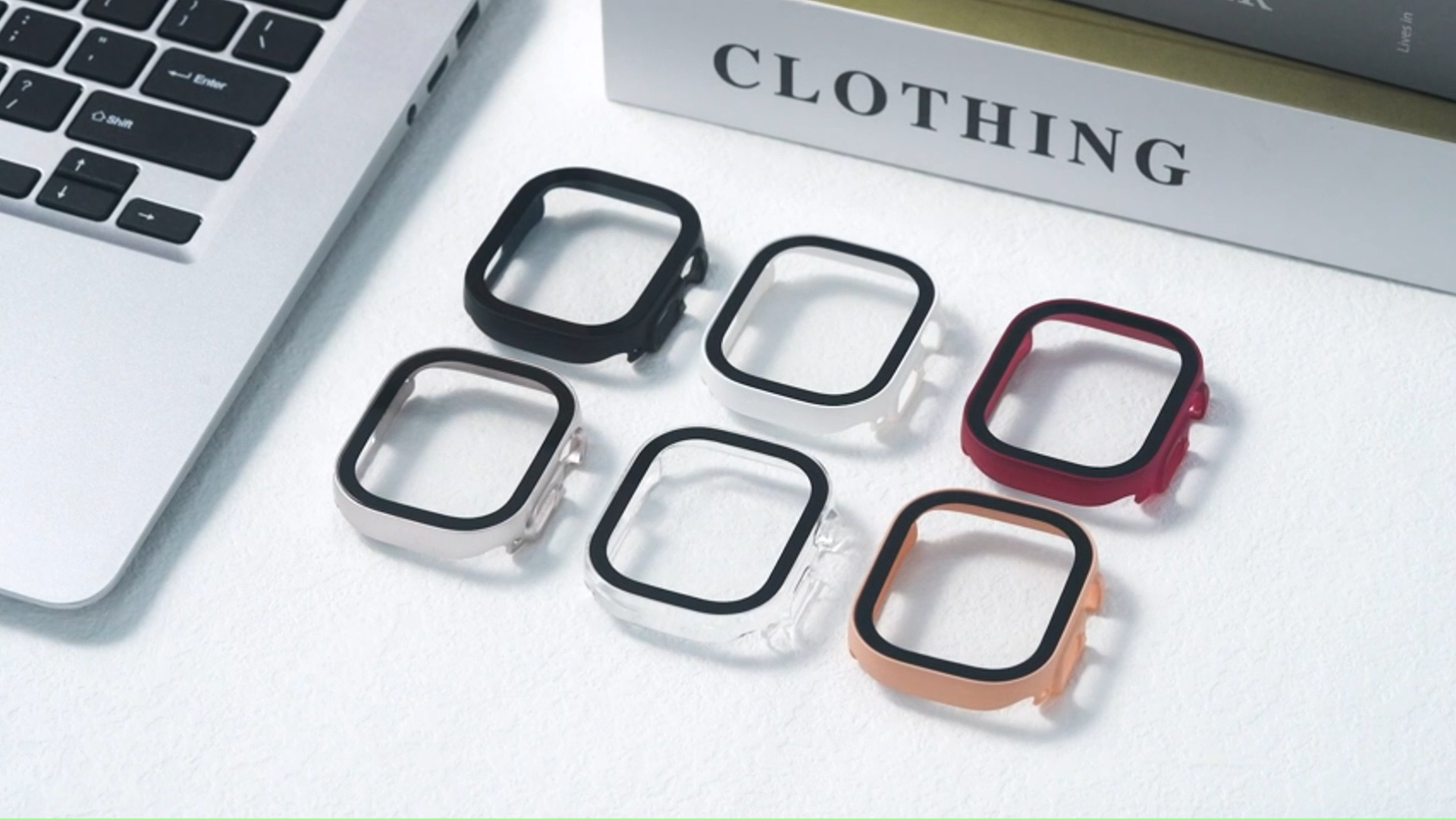 PC Protective Case with Tempered Glass for Apple Watch Ultra 3/2 Series 11/10/9/8/7/SE Cover 49mm 46mm 45mm 42mm 41mm 40mm
