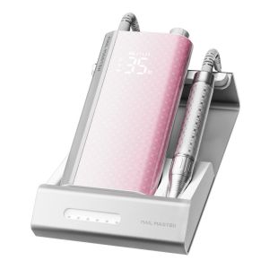 Rechargeable Nail Polisher Machine 60W 35000RPM 0.001mm Precision Brushless Motor 3-in-1 Smart Dial Aluminum Alloy Body for Salon and Home Use