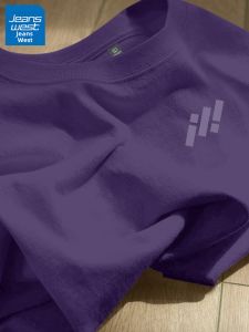 Jeanswest | Cotton Mens Purple Casual T-Shirt