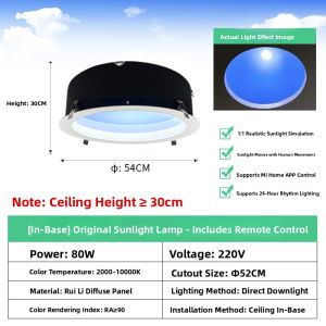 NIOYE | Smart Natural Light Skylight Effect Ceiling Light