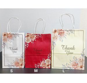 【EONMIR】RM0.36 / 10 Color / Harga Murah / Paper Beg Kenduri Kahwin Paper Gift Beg Paper Beg Thank You Bunga Telur