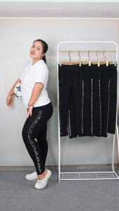 กางเกงเลกกิ้ง สินค้าเข้าใหม่ เนื้อผ้าไม่หนา ยืดตามสัดส่วนร่างกาย ผ้าคอตตอนผสมสเปนเด็กซ์ p918