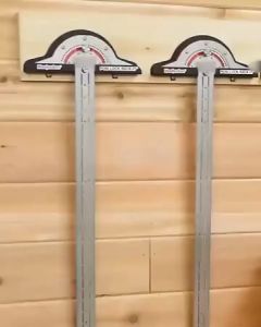 Woodworkers Edge Rule Adjustable Angle Protractor Two Arm Woodworking Ruler Angle Measure Tool for Engineering/School/Office/Architect/Drawing