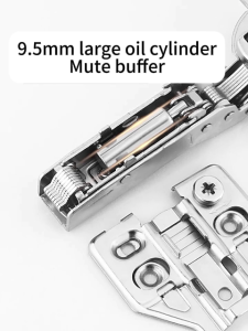 Durable 3D Hydraulic Hinge for Cabinets - Cold-Rolled Steel Silent Buffering & Adjustable