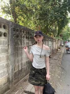 Elegant Irregular Slimming T-shirt