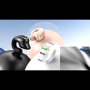 Clip-On Headset Gd28 Bluetooth Earphones With No In Ear Design Single Ear Hanging Earbuds Business Sports Headphones