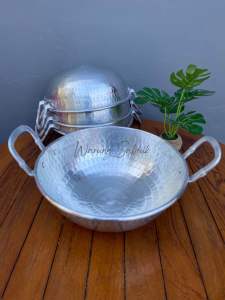 Wajan cekung mini uk20cm motif alumunium