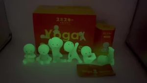Bandai | Surprise Gift Yoga series multiple doll green noctilucent mysterious blind box action figures decoration model for toy