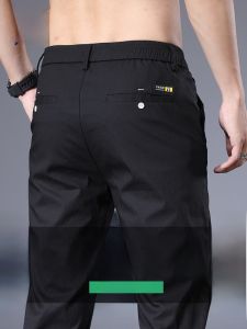 Quần dài thể thao nam Lormon mùa hè mới đa năng rộng rãi ống đứng lụa băng nhanh khô co giãn dài quần dài cotton nylon polyester