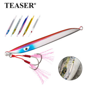TEASER J118 120g 160g 180g CBONE-MB1 Fishing Metal Jigging Lure Saltwater Luminous Metal Jig Fishing Lure Fast Sinking Jigbait