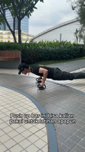 Push Up Bar Handle | Alat Bantu Push Up | Fitness Calisthenics Alat gym Home Workout | Model S | Grip Enak & Ringan