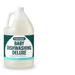 Pureganixe Unscented Baby Dishwashing Liquid 1 Gallon – Gentle and Food-Grade Formula