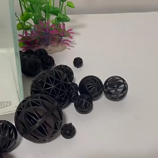 ไบโอบอลตู้ปลาแบบมีฟองน้ำ 16/26/36 มม. วัสดุกรองตู้ปลาเพื่อเพาะแบคทีเรียไนตริฟายอิ้ง กรองตู้ปลา กรองบอลชีวเคมี