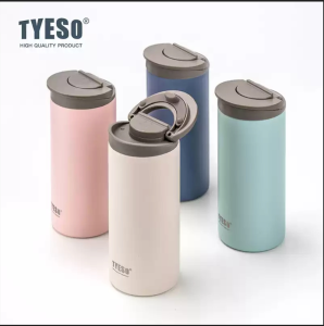 Tyeso Vacuum Flasks Stainless Steel Thermos Leak-Proof Direct Drink Water Bottle Keep Cold and Hot Thermal Portable Coffee Mug