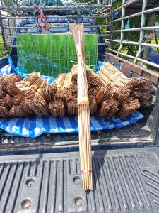 เบ็ดคันไม้ไผ่ชุด50คันพร้อมใช้  ยาว90 เซนติเมตรหมากเบ็ดเบอร์ 4 ได้เบอร์ 6