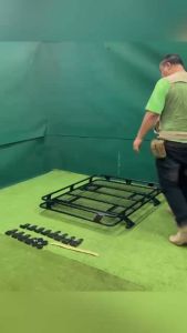 ถาดแร็คหลังคารุ่นV11ขนาด1.0x1.20+ชุดขาจับสำหรับรถหลังคาโล้น