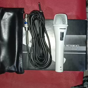 H53 MIC KARAOKE VOKAL KABEL PUTIH METAL bahan body mic metal PROFESIONAL DYNAMIC MICROPHONE GRADE A SWITCH MOVING COIL UNI DIRECTIONAL ON OFF DYNAMIC CARDOID KABEL 4 METER DYNAMIC DYNAMIC DINAMIX DINAMIK PRO DJ MC AUDIO SOUND SISTEM SYSTEM VOKAL VOCAL SUL