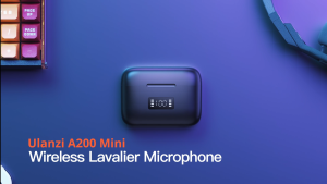 Ulanzi A200 Mini Wireless Microphone Dual Vlog Lavalier Mic System USB-C Connector for Mobile Phone Smartphone PC Laptop Computer DJI Camera