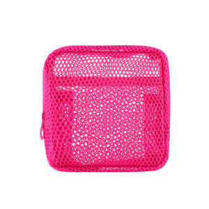Small Key Bags Transparent Cosmetic Bag Square Mesh Storage Pouch Mini Zipper Coin Purse Large Capacity Makeup Bag