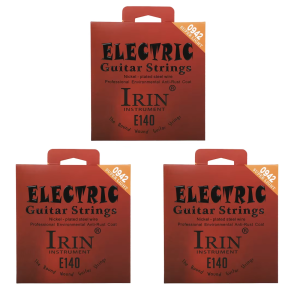 IRIN | IRIN E140 Electric Guitar Strings Silvery High Carbon Alloy Durable And Rust Proof Electric Guitar Strings Partial Accessory