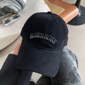 Mũ Bóng Chày Màu Đen Cứng Phong Cách Hàn Quốc Cho Nữ Mùa Hè Đa Năng Mũ Rộng Có Viền Rộng Che Nắng Giảm Kích Thước Mặt