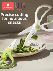 KESCOORL | Baby-Safe Ceramic Food Scissors